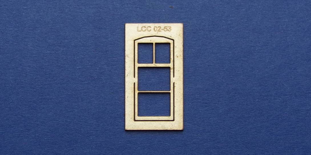 LCC 02-53 OO gauge single square window type 3 Single square window fixture type 3 for LCC 00-50.